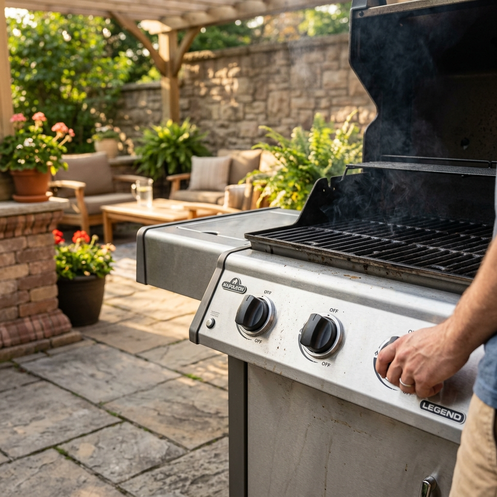 Grill ausschalten
